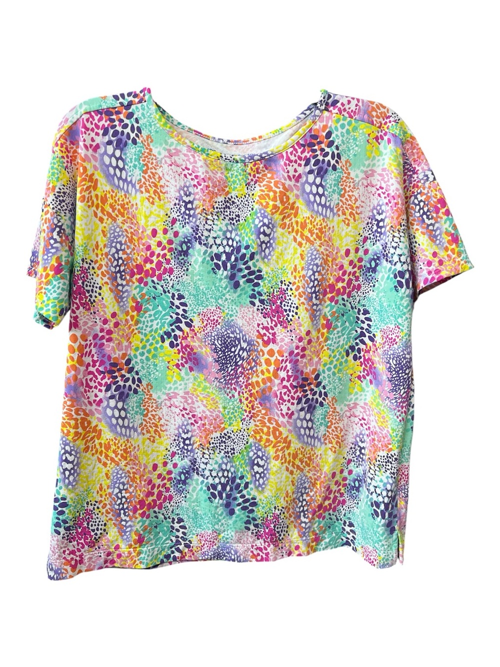 IBKUL Women Short Sleeve Nylon Top Small Golf Pickleball Tennis
